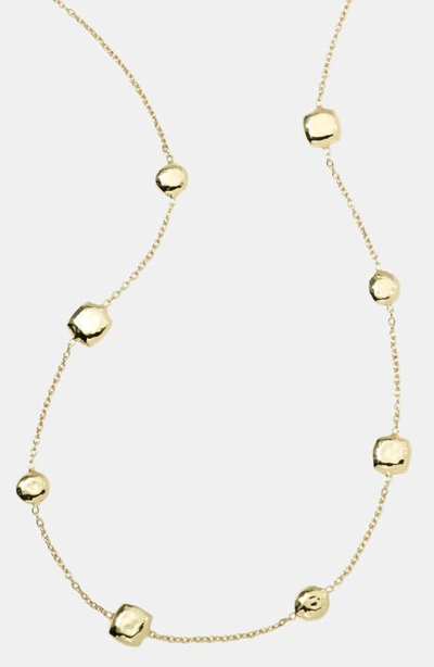 Ippolita Women's Classico Short 18k Yellow Gold Hammered Pinball Multi-station Chain Necklace