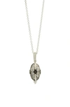 FREIDA ROTHMAN INDUSTRIAL FINISH PENDANT NECKLACE,IFPKZBKN38-27