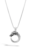 John Hardy Legends Naga Pendant Necklace In Silver