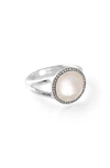 Ippolita Women's 925 Lolli Lollipop Sterling Silver, Diamond, Rock Crystal & Mother-of-pearl Mini Ring