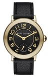 MARC JACOBS 'RILEY' LEATHER STRAP WATCH, 36MM,MJ1471