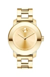 Movado Bold Medium Yellow Gold Plated Stainless Steel Watch, 36mm In Gold
