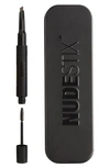 Nudestix Eyebrow Stylus Pencil & Gel Brown Pencil 0.007 oz X Gel 0.084 oz/ Pencil 0.2 G X Gel 2.48 ml In Brown