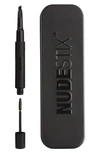 Nudestix Eyebrow Stylus Pencil & Gel Brown/black Pencil 0.007 oz X Gel 0.084 oz/ Pencil 0.2 G X Gel 2.48 ml In Brown/ Black