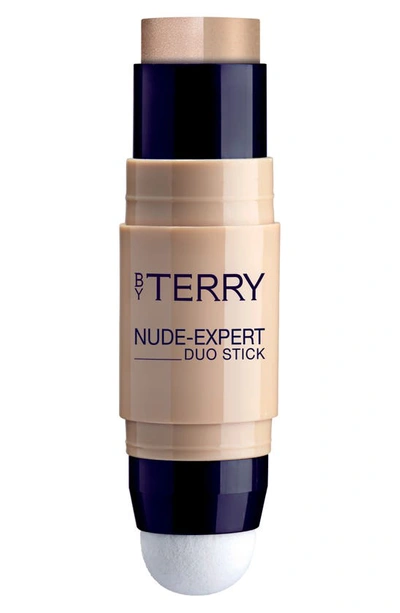 By Terry Women's Nude-expert Duo Stick Foundation & Highlighter In 10- Golden Sand