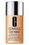 Clinique Even Better Makeup Broad Spectrum Spf 15 Foundation Wn 76 Toasted Wheat In 76 Toasted Wheat