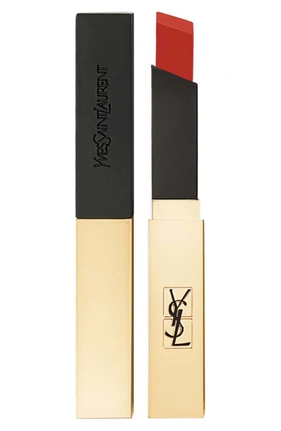 Saint Laurent Rouge Pur Couture The Slim Matte Lipstick 10 Corail Antinomique