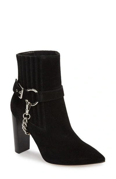Paige London Suede Ankle Boots In Black Suede