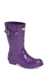 HUNTER ORIGINAL SHORT GLOSS RAIN BOOT,WFS1000RGL