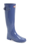 HUNTER ORIGINAL REFINED HIGH GLOSS WATERPROOF RAIN BOOT,WFT1071RGL