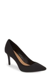 Calvin Klein 'gayle' Pointy Toe Pump In Black Stretch