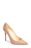 Christian Louboutin Pointed Toe Pump In Nude