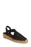 Toni Pons 'vic' Espadrille Slingback Sandal In Black Fabric