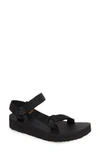 Teva Midform Universal Sandal In Black Fabric