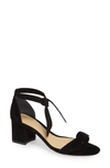 Alexandre Birman Clarita Bow-embellished Suede Sandals In Black Suede