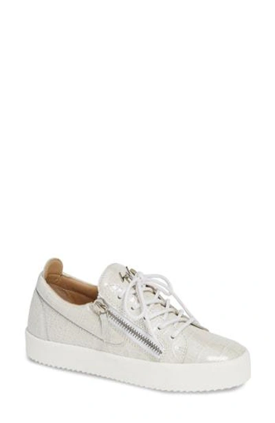 Giuseppe Zanotti Gail Steel Sneakers In White