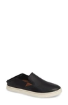 Olukai Pehuea Slip-on Sneaker In Black/ Black Leather