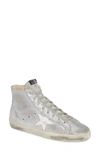 GOLDEN GOOSE FRANCY HIGH TOP SNEAKER WITH GENUINE SHEARLING,G33WS591.B52