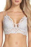 Free People Intimately Fp Adella Longline Bralette In Light Grey