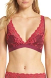 Wacoal Embrace Lace Plunge Soft Cup Wireless Bra In Purple Potion/ Cerise