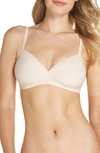 HANRO COTTON LACE WIRELESS SPACER BRA,72432