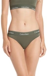 Calvin Klein 'modern Cotton Collection' Cotton Blend Bikini In Beetle