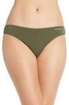 Calvin Klein Form Cotton Bikini In Beetle