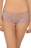 Natori Flora Lace Hipster Briefs In Berry Blush