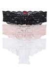 Skarlett Blue Goddess Chikini Hipster Bikini In Power Blush/ Black/ White