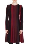 AKRIS PUNTO STRIPE WOOL DRESS,104330126007