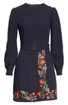 TED BAKER SILIA KIRSTENBOSCH EMBROIDERED DRESS,WC8W-GD3L-SILIIA