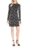 MICHAEL MICHAEL KORS METALLIC PAISLEY SHIFT DRESS,MF88Y789MD