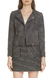 TED BAKER COLOUR BY NUMBERS JULIO BOUCLE MOTO JACKET,WC8W-GJ91-JULIO
