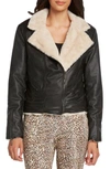 WILLOW & CLAY FAUX FUR LINED MOTO JACKET,WJ77043840