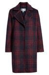 CUPCAKES AND CASHMERE BRUSHED PLAID COAT,CI400192