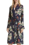 THE GREAT FLORAL SILK ROBE JACKET,J182291