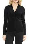VINCE CAMUTO RUCHED DETAIL TOP,9158642