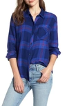 Rails Hunter Plaid Button-down Shirt In Ultraviolet Magenta