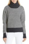 DAUGHTER ROSHIN TEXTURED ROLL NECK WOOL SWEATER,F1804L