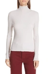 VINCE LETTUCE EDGE MOCK NECK MERINO WOOL SWEATER,V525877993