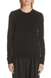 MARC JACOBS WOOL & CASHMERE BACK BUTTON SWEATER,M4007661