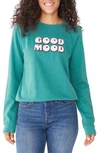 BAN.DO BAN. DO GOOD MOOD SWEATSHIRT,LSSMOODGREEN