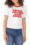 BANDO Coffee & More Coffee Ringer Tee,RTMOREIVORY