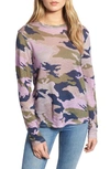 ZADIG & VOLTAIRE WILLY CAMO LINEN TOP,WGTP1816F