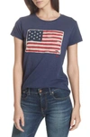 POLO RALPH LAUREN FLAG APPLIQUE TEE,211663124001