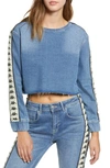 KAPPA AUTHENTIC BERSY DENIM CROP TOP,304IXC0