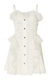 GIAMBATTISTA VALLI LACE CHIFFON SLEEVELESS MINI DRESS,19SSSVCI5502-43CLA