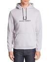 FRED PERRY HOODED EMBROIDERED-LOGO SWEATSHIRT,J4507