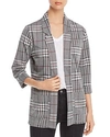 ALISON ANDREWS LONG PLAID BLAZER,AMK51566