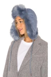 CHARLOTTE SIMONE FASHION HELMUT FAUX FUR HAT